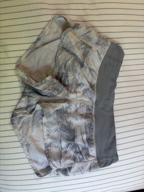 lululemon athletica Gray Marble Athletic Shorts